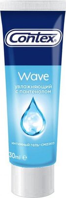 Інтимний гель-змазка Contex Wave зволожуючий з пантенолом (лубрикант), 30 мл 001931 фото