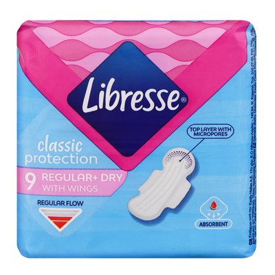 Libresse прокладки гігіенічні Classic Protection Regular (9шт/уп) 001805 фото