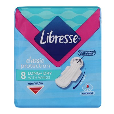 Libresse прокладки гігіенічні Classic Protection Long (8шт/уп) 001804 фото