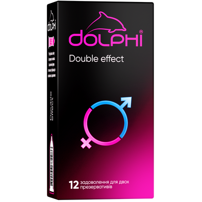 Презервативи Dolphi Double effect 12 шт 002305 фото