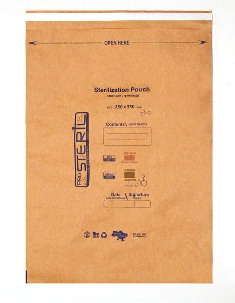 Крафт-пакеты 250*350 мм ProSteril для стерилизации (100 шт/уп) 002547 фото