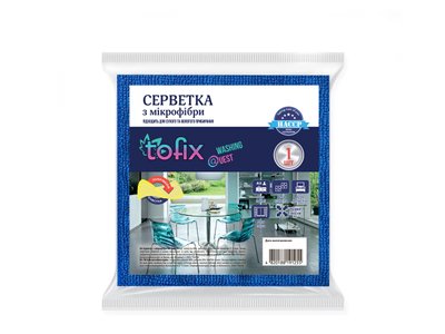 Tofix Салфетка из микрофибры универсальная 30х30см, 1 шт 003964 фото