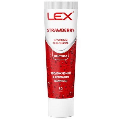 Гель-смазка Lex Strawberry аромат клубники 30 мл 002408 фото