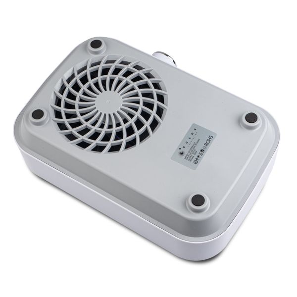 Витяжка Bucos Cyclone V3-B WHITE з фільтром НЕРА та акумулятором 100W для манікюру 003051 фото