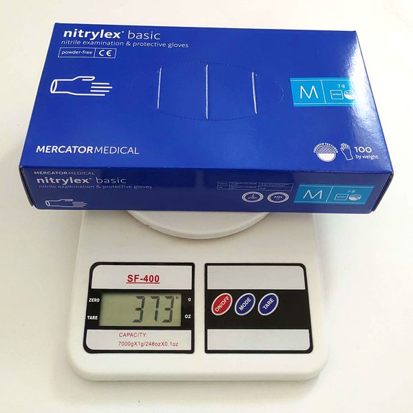 Нитриловые перчатки Nitrylex®, плотность 3.2 г. - PF PROTECT / basic - Синие (100 шт) 200153 фото