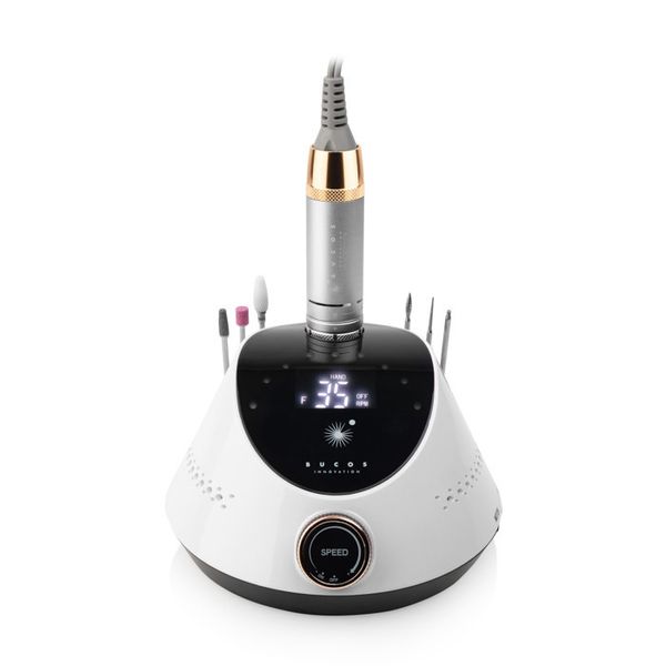 Фрезер для манікюру Bucos Nail Drill X2 PRO WHITE PEARL - 35 000 об/хв 65W 002667 фото