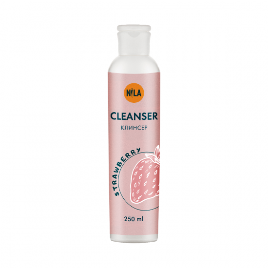 Nila Cleanser Средство для снятия липкого слоя Клубника, 250мл 002716 фото