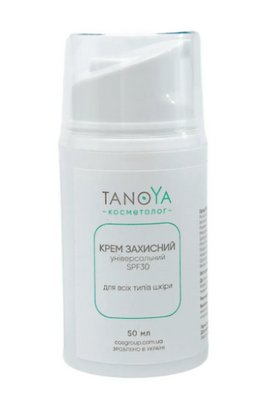 Крем Tanoya солнцезащитный SPF 30 для лица и тела всех типов кожи, 50 мл 003458 фото