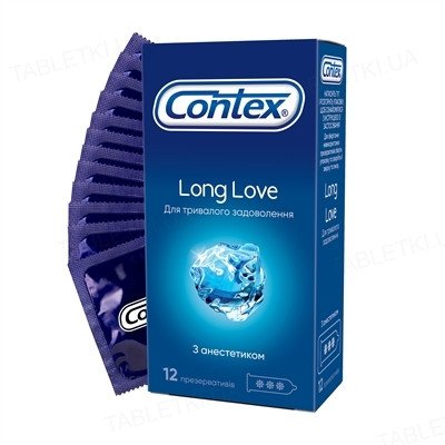 Презервативи Contex №12 Long Love з анестетиком 001926 фото