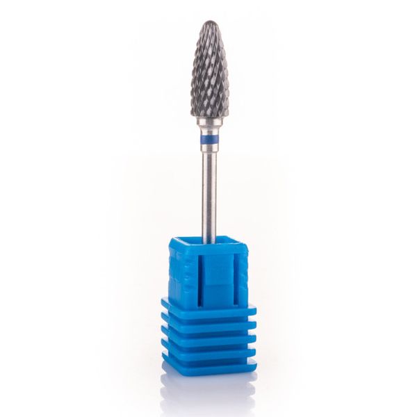 Фреза керамическая Nail Drill для снятия гель-лака (Кукуруза) - 641 0 501 черная (синяя насечка) 002566 фото