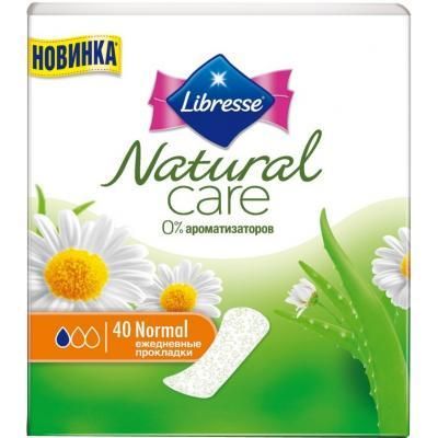 Libresse щоденні прокладки Natural Care Normal (40 шт/уп) 001812 фото